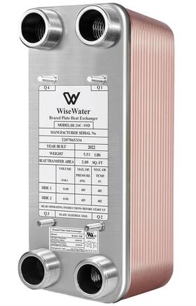 Bl26c-10d Ab Plate Heat Exchanger 5 Inch X 12 10 Plates Water To Cop