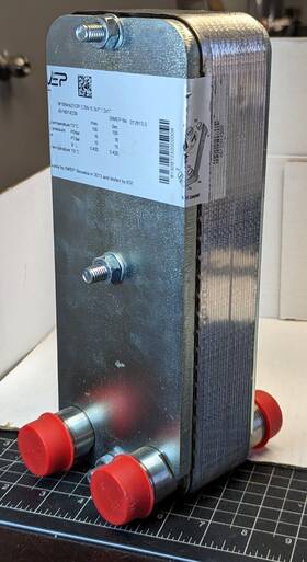 A7fl Abb / Swep 1061272320077 1 Inch X Bsp Flat Plate Liquid To Heat Exchanger 212 F 232 Psi