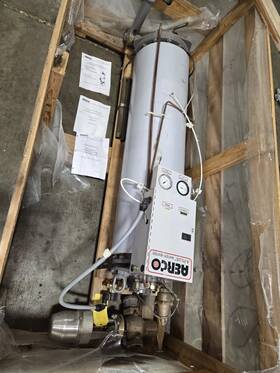 Sw1a-plus Aerco Sw1a 05 Heat Exchanger Steam To Water Tubes 250 Psi Shell 160