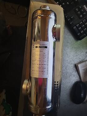 B-70m Aic Water Over Heat Exchanger B-70m. Box Not Included