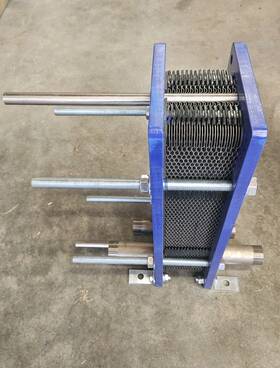 Aidear 2-tai-epdm Ti Titanium Gasketed Plate And Frame Heat Exchanger 30 2 Pass Epdm Gaskets