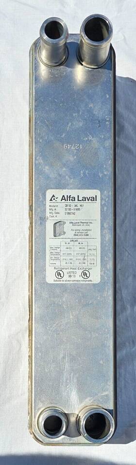 30103-91695 Alfa Laval Flat Plate Heat Exchanger Type Cb 52-34l H01