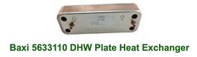 5633110 Baxi Dhw Plate Heat Exchanger