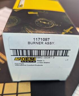 Carrier 1171087 Hvac Burner Assy