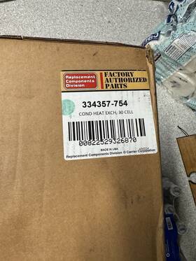 334357-754 Carrier Secondary Heat Exchanger