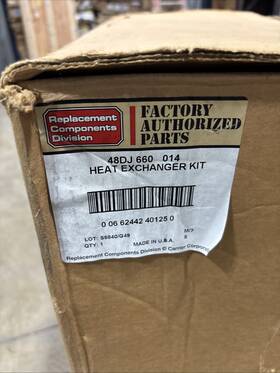48dj Carrier 660 014 Heat Exchanger Kit
