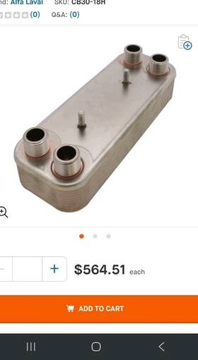 Charmilles 200630757 Edm Gf Heat Exchanger