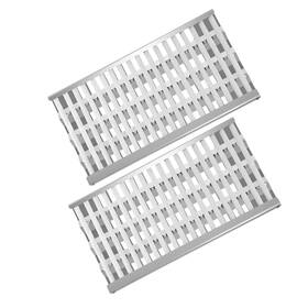 Clivimi 735275121364 18 5/8 Inch X 9 7/8 Stainless Steel Grill Heat Plates Shield Flame Tamer Ceramic