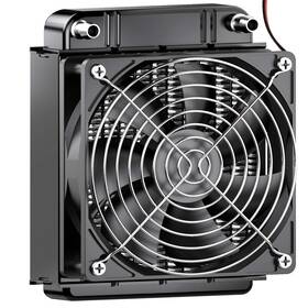 Clyxgs 730964295074 Water Cooling Radiator 8 Pipe Aluminum Heat Exchanger With Fan For Pc