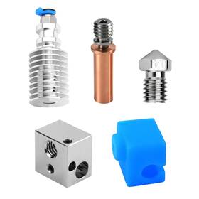 Acv5upgrade Dodobei All Metal Upgrade Hotend Plated Copper Heater Block Non-stick Nozzle Bimeta