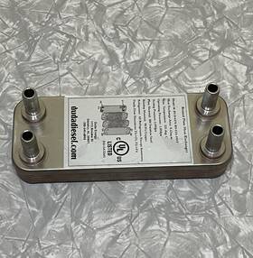 Dudahx-b3-12a-10st Duda Diesel B3-12a-10 1/2 Inch Barb Stainless Steel Copper Brazed Heat Exchanger Mounting Studs