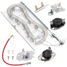 Ecumfy Med7230hw3 Dryer Heating Element Repair Kit Replaces For Maytag Bravos Model Med7230hw1