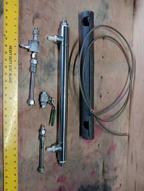 00256-06 Exergy Llc 00456-03 Model Heat Exchanger Swagelok Fittings Braided Ss