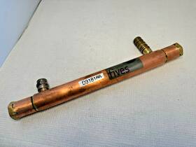 D318186 Fives Energy Group Small Copper Shell And Tube Heat Exchanger 15 Inch Long Oal