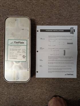 Fp5x12l-8 Flat Plate Fpl5x12-8/0.75 Hydronic Heating 5 Inch X12 8 Plates Brazed Heat Exchanger Fp5x12l-8/0.75 Mpt