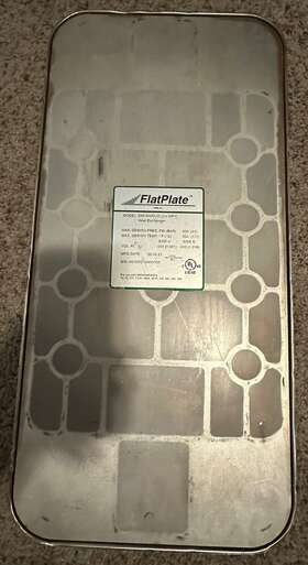 Dw10x20-10 Flatplate Heat Exchanger Model Used Great Condition
