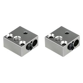 H1-hbb0156-2 Hibctr 2-packs Updated High Temperature Cr-10 Plated Copper Heater Block For Mk8 Ext