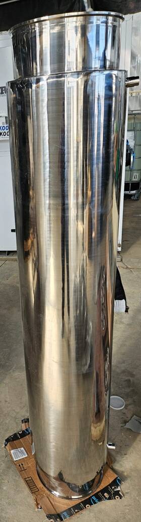 Intec Sp-360k-s Shell And Tube 12 Inch By 72 Heat Exchanger Jacketed Tri Clamp Connections