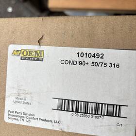1010492 International Comfort Products Secondary Heat Exchanger Cond 90 50/75 316 New