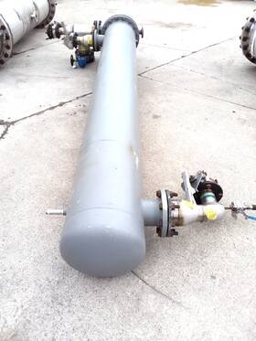 161711-01 Itt Standard Stainless Shell And Tube Heat Exchanger 150 Psi At 375
