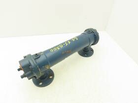 Sn514200077400 Itt Brass Oil Cooler Shell And Tube Heat Exchanger 1 Inch Npt Flanged 2-pass 300psi