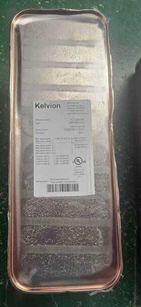 400h-60 Kelvion 400h-40 Brazed Plate Heat Exchanger Gbs And Used Unit