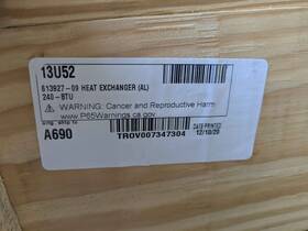 13u52 Lennox Heat Exchanger. Brand New In Crate