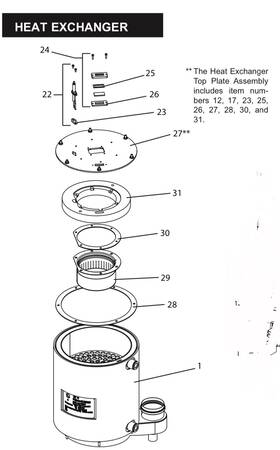 100284307 Lochinvar Heat Exchanger Top Plate Assembly