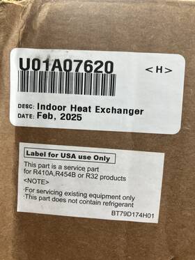 U01a07620 Mitsubishi Heat Exchanger