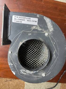 D009315 Ngw Ecoplus Eco Plus Draft Blower High Output / 465 Cfm 1550rpm 120v 1/120hp 2.2amp