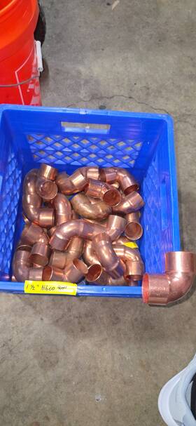 907-1-1 Nibco 907-1-1/2 907 1-1/2 Inch Cxc Wrot Copper Dwv 90 Elbow