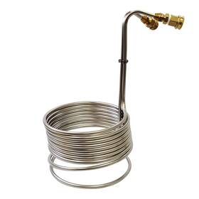 Ny Brew Supply 705688893875 Super Efficient Stainless Steel Wort Chiller With Brass Gh Fit