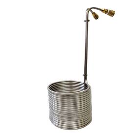 Ny Brew Supply 705688893899 Stainless Wort Chiller With Garden Hose Fittings 3/8 X 50ft S
