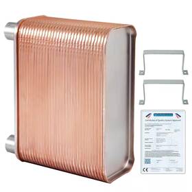316l Skyshalo 445053123178 Heat Exchanger 3 Inch X 7.5 60 Plates Brazed Plate 1/2 In