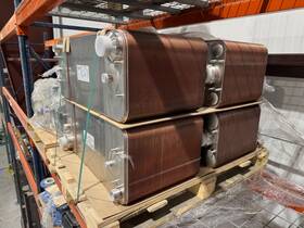 Ach500-156h Stainless 160 Plate Steel Brazed Heat Exchanger With 3 Inch Ports