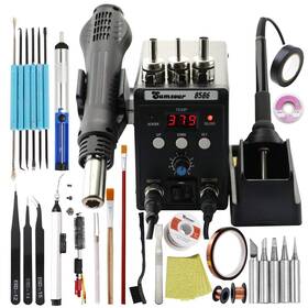 8586 Sumsour 600821709351 Hot Air Heat Gun 750w Black 110v Smd Smt Bga Rework Desoldering Solder S