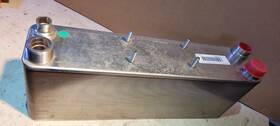 Swep 0161407.0 V80hx74/1p-sc-s Brazed Plate Heat Exchanger 2x 1 1/4 Inch 67141601 0161407.0