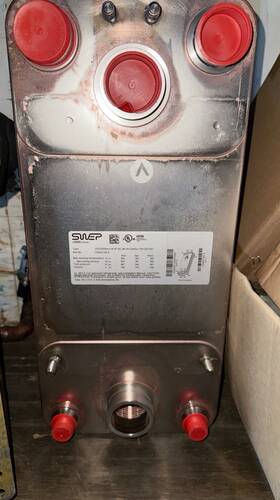 Swep 03424745.0 Plate Heat Exchanger Dv300dh141ap-sc-m Steel Hvac