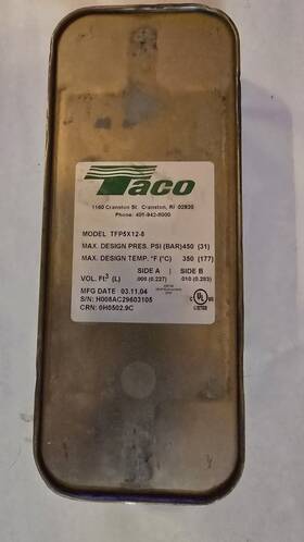 Tfp5x12-8 Taco Plate Heat Exchanger