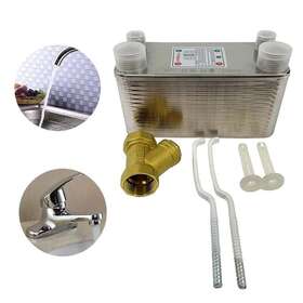 30-plate Techtongda 251309 Domestic Hot Water Exchanger Stainless Steel Brazed Plate Heat Exchang