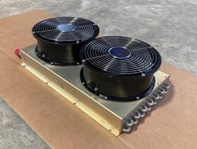 Oa254an-22-3tb Thermatron 735spc0 Heat Exchanger Ss Tubing Copper Fins Fan Orion
