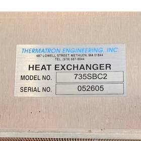 Thermatron Engineering Inc. 735sbc2 Inc. Heat Exchanger Silver/copper
