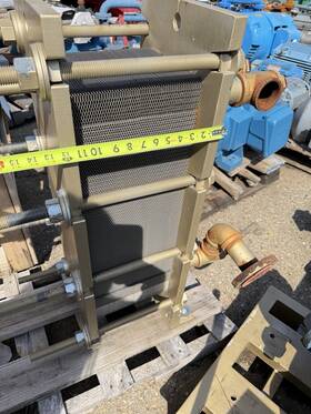 Tranter Qcd-016-h-5-up-113 Plate Heat Exchanger Steel Beige 38x52x16 In