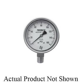 700lfss2502la100 Trerice 1/2 Inch Ss Industrial Pressure Gauge 0-100 Psi Npt