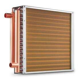 Vevor 744759447227 Heat Exchanger Water To Air 16 X Inch With 3-row 3/8 Copper Ports 193-alum