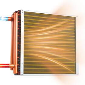 Vevor Cpgshrq18inccwfk9001 Water To Air Heat Exchanger 18 X In Finned Tube Hvac Coil 120k Btu