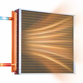 Vevor Cpgshrq24incx5ey7001 Water To Air Heat Exchanger 24 X In Finned Tube Hvac Coil 225k Btu