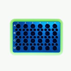 Cbm215 Visosci Aluminum Cooling Block - Pcr Tubes Cooler 24 Wells 1.5ml/2ml With 36 W
