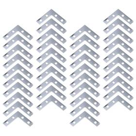 B09s9n95xx Wealrit 40x Silver L-shape Bracket Joint Support Flat Plate Right Angle Fastener