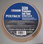 Polyken 339 Cold Weather Premium Foil Tape 72MM 60YD Hvac UL181A-P & B-fx. Fixed Price $19.00.